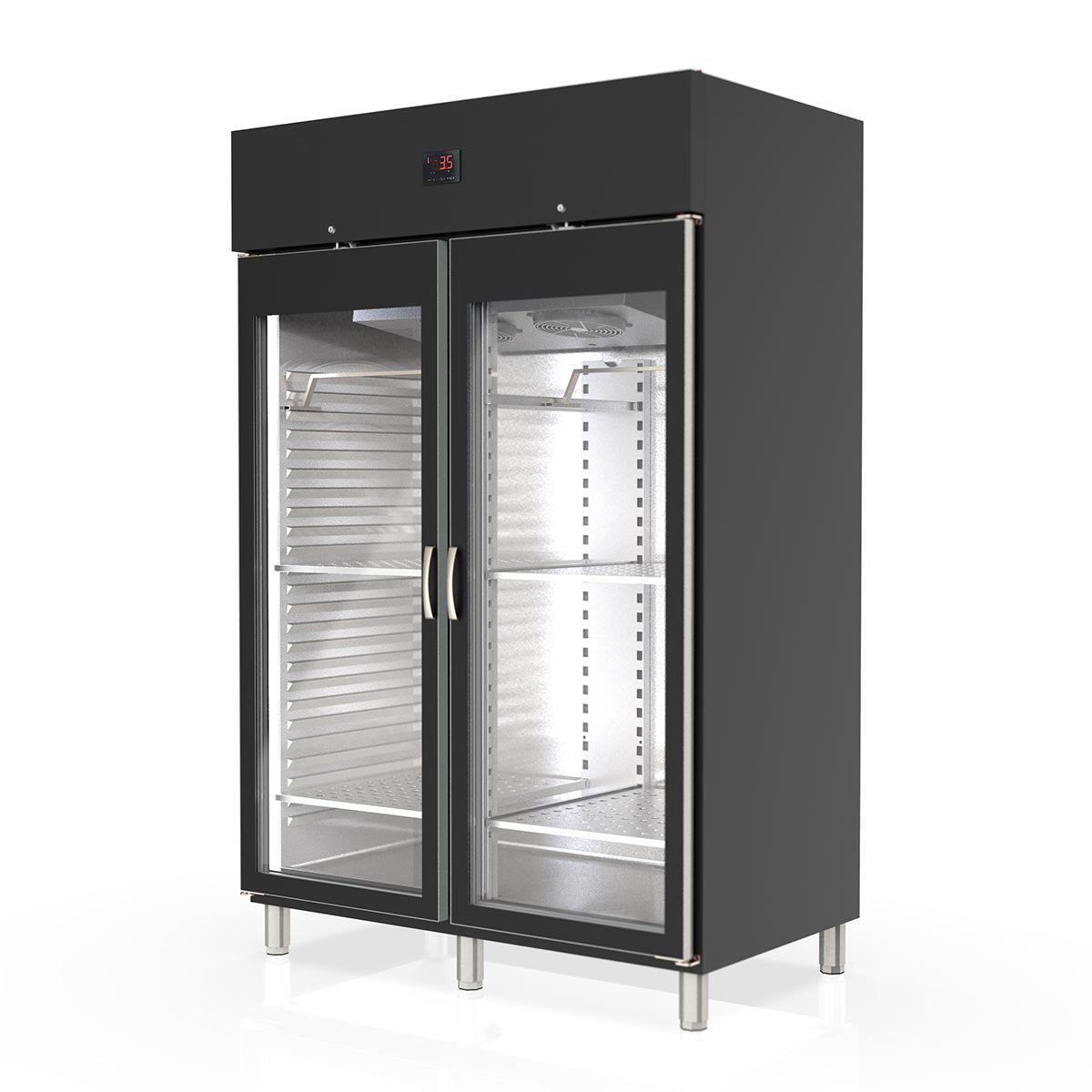 Vaiotec TOPLINE Reifeschrank Dry-Ager Schwarz, 1404 Liter, 300kg Fleisch, B: 1370 mm