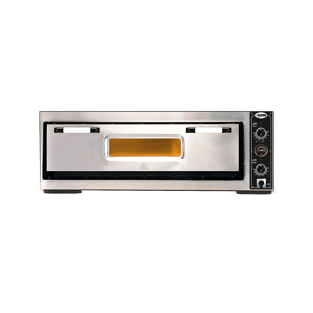 GMG - Pizzaofen PF9262 E mit Thermometer - elektrisch - 6x Ø30cm | 6 kW | 400V - Edelstahl 1 Backkammer