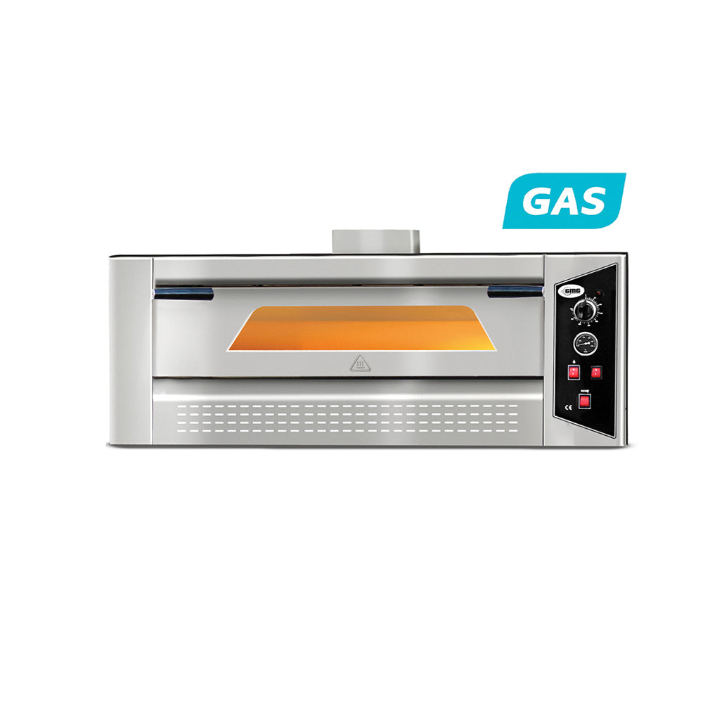 GMG - Gas-Pizzaofen PFG 4 - 4x Ø30cm | 5kW | 400V - Edelstahl 1 Backkammer